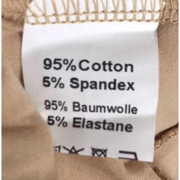 NWT Kancy Kole Midi Skirt Elastic Waist Drawstring Pockets Beige Tan Size Small - Picture 7 of 8